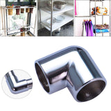 Maxbell Round Pipe Connector 25mm Pipe Fitting for Display Stand Clothes Rails Frame 2 Way