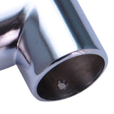 Maxbell Round Pipe Connector 25mm Pipe Fitting for Display Stand Clothes Rails Frame 2 Way