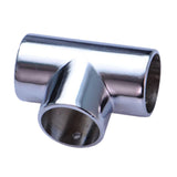 Maxbell Round Pipe Connector 25mm Pipe Fitting for Display Stand Clothes Rails Frame 3 Way
