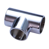 Maxbell Round Pipe Connector 25mm Pipe Fitting for Display Stand Clothes Rails Frame 3 Way
