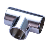 Maxbell Round Pipe Connector 25mm Pipe Fitting for Display Stand Clothes Rails Frame 3 Way