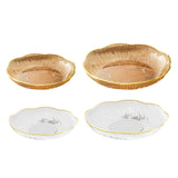 Maxbell Fruit Plate Kitchen Utensils Snack Candy Tray for Christmas Celebration Home S Amber