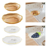 Maxbell Fruit Plate Kitchen Utensils Snack Candy Tray for Christmas Celebration Home S Amber