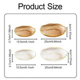 Maxbell Fruit Plate Kitchen Utensils Snack Candy Tray for Christmas Celebration Home S Amber