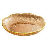 Maxbell Fruit Plate Kitchen Utensils Snack Candy Tray for Christmas Celebration Home S Amber