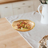 Maxbell Fruit Plate Kitchen Utensils Snack Candy Tray for Christmas Celebration Home S Amber