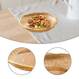 Maxbell Fruit Plate Kitchen Utensils Snack Candy Tray for Christmas Celebration Home S Amber
