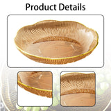 Maxbell Fruit Plate Kitchen Utensils Snack Candy Tray for Christmas Celebration Home S Amber