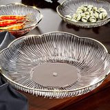 Maxbell Fruit Plate Kitchen Utensils Snack Candy Tray for Christmas Celebration Home S White