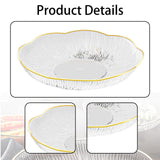 Maxbell Fruit Plate Kitchen Utensils Snack Candy Tray for Christmas Celebration Home S White