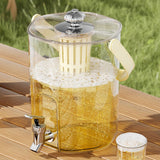 Maxbell Drink Dispenser for Fridge with Spigot Lemonade for Weddings Camping Outdoor Rose Gold