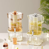 Maxbell Drink Dispenser for Fridge with Spigot Lemonade for Weddings Camping Outdoor Rose Gold