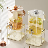 Maxbell Drink Dispenser for Fridge with Spigot Lemonade for Weddings Camping Outdoor Rose Gold