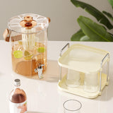 Maxbell Drink Dispenser for Fridge with Spigot Lemonade for Weddings Camping Outdoor Rose Gold