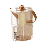 Maxbell Drink Dispenser for Fridge with Spigot Lemonade for Weddings Camping Outdoor Rose Gold