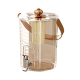 Maxbell Drink Dispenser for Fridge with Spigot Lemonade for Weddings Camping Outdoor Rose Gold