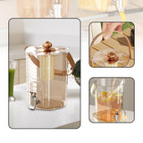 Maxbell Drink Dispenser for Fridge with Spigot Lemonade for Weddings Camping Outdoor Rose Gold