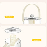 Maxbell Drink Dispenser for Fridge with Spigot Lemonade for Weddings Camping Outdoor Cream White