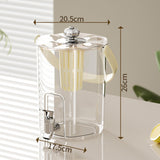 Maxbell Drink Dispenser for Fridge with Spigot Lemonade for Weddings Camping Outdoor Cream White