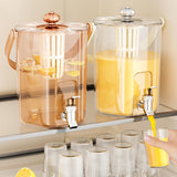 Maxbell Drink Dispenser for Fridge with Spigot Lemonade for Weddings Camping Outdoor Cream White