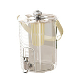 Maxbell Drink Dispenser for Fridge with Spigot Lemonade for Weddings Camping Outdoor Cream White