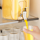 Maxbell Drink Dispenser for Fridge with Spigot Lemonade for Weddings Camping Outdoor Cream White
