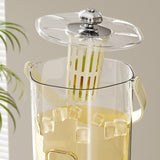 Maxbell Drink Dispenser for Fridge with Spigot Lemonade for Weddings Camping Outdoor Cream White