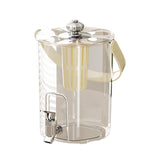 Maxbell Drink Dispenser for Fridge with Spigot Lemonade for Weddings Camping Outdoor Cream White