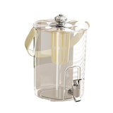 Maxbell Drink Dispenser for Fridge with Spigot Lemonade for Weddings Camping Outdoor Cream White