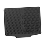 Maxbell Silicone Dish Drying Mat Easy Clean Refrigerator Under Sink Sturdy Drain Pad Black