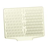 Maxbell Silicone Dish Drying Mat Easy Clean Refrigerator Under Sink Sturdy Drain Pad White