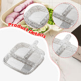 Maxbell 2x Divided Plates Party Supplies Side Dish Trays for Kitchen Fruit Vegetable Clear