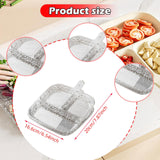 Maxbell 2x Divided Plates Party Supplies Side Dish Trays for Kitchen Fruit Vegetable Clear