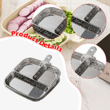 Maxbell 2x Divided Plates Party Supplies Side Dish Trays for Kitchen Fruit Vegetable Gray