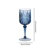 Maxbell Acrylic Wine Goblet Party Supplies Wine Cup for Bar Home Restaurant Blue