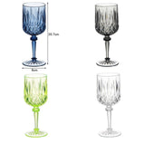 Maxbell Acrylic Wine Goblet Party Supplies Wine Cup for Bar Home Restaurant Blue