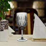 Maxbell Acrylic Wine Goblet Party Supplies Wine Cup for Bar Home Restaurant Gray