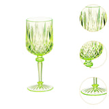 Maxbell Acrylic Wine Goblet Party Supplies Wine Cup for Bar Home Restaurant Green