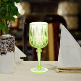 Maxbell Acrylic Wine Goblet Party Supplies Wine Cup for Bar Home Restaurant Green