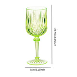 Maxbell Acrylic Wine Goblet Party Supplies Wine Cup for Bar Home Restaurant Green