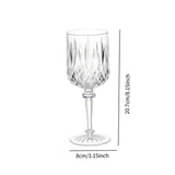 Maxbell Acrylic Wine Goblet Party Supplies Wine Cup for Bar Home Restaurant Clear
