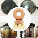 Maxbell Kitchen Dish Brush Wooden Home Dish Scrub Brush for Sink Cleaning Plate Dish 10x6x2cm