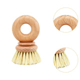 Maxbell Kitchen Dish Brush Wooden Home Dish Scrub Brush for Sink Cleaning Plate Dish 10x6x2cm