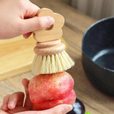Maxbell Kitchen Dish Brush Wooden Home Dish Scrub Brush for Sink Cleaning Plate Dish 9.5x6x1.5cm