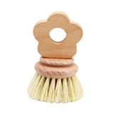 Maxbell Kitchen Dish Brush Wooden Home Dish Scrub Brush for Sink Cleaning Plate Dish 9.5x6x1.5cm