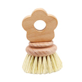 Maxbell Kitchen Dish Brush Wooden Home Dish Scrub Brush for Sink Cleaning Plate Dish 9.5x6x1.5cm