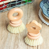 Maxbell Kitchen Dish Brush Wooden Home Dish Scrub Brush for Sink Cleaning Plate Dish 9.5x6x1.5cm