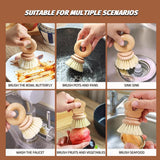 Maxbell Kitchen Dish Brush Wooden Home Dish Scrub Brush for Sink Cleaning Plate Dish 9.5x6x1.5cm