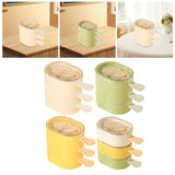 Maxbell 3Pcs Ice Lolly Stick Moulds Stackable Ice Pop Moulds for Home Dessert Family White