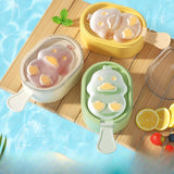 Maxbell 3Pcs Ice Lolly Stick Moulds Stackable Ice Pop Moulds for Home Dessert Family White
